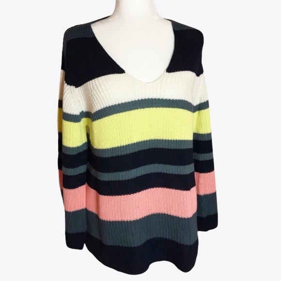 Ann Taylor Sweaters - New Ann Taylor Colorful Striped Warm Sweater - S/M